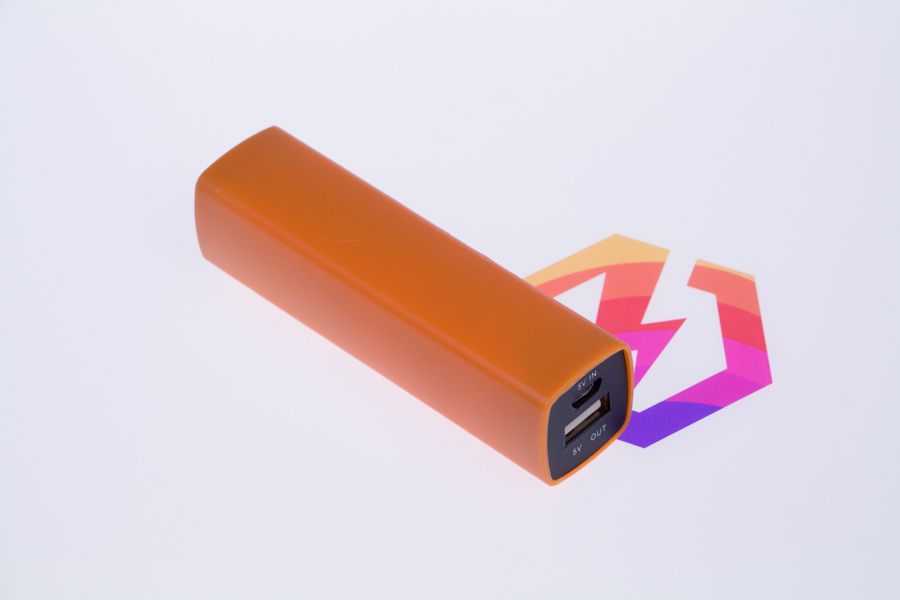Pomarańczowy promocyjny powerbank 2000mah do nadruku logo